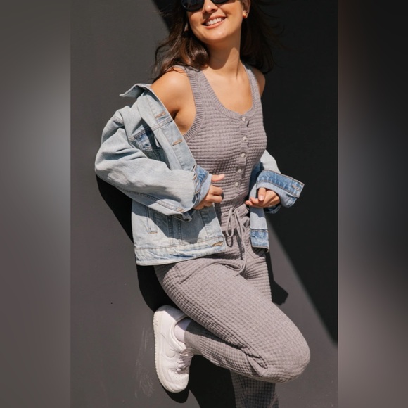 Smash and Tess Megan Waffle Jumpsuit - Picture 3 of 11